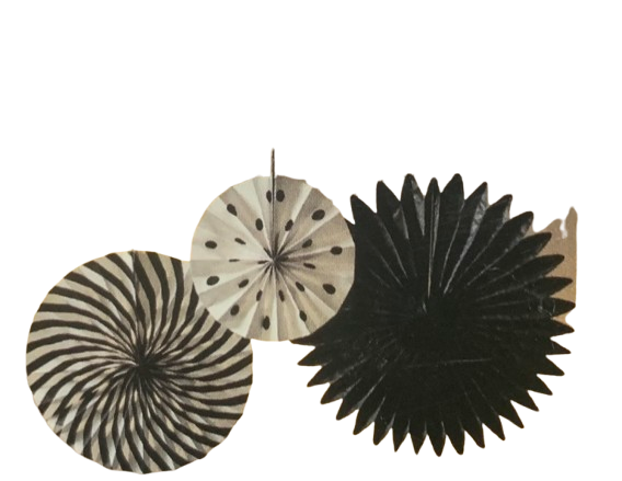 Livarno Home 3-Piece New Year’s Decorative Paper Fan
