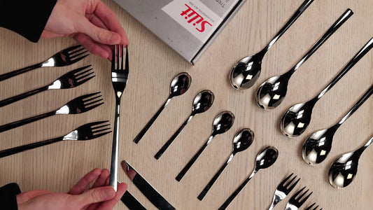 Silit "Trend" 30-Piece Cutlery Set Made From Polished Stainless Steel.