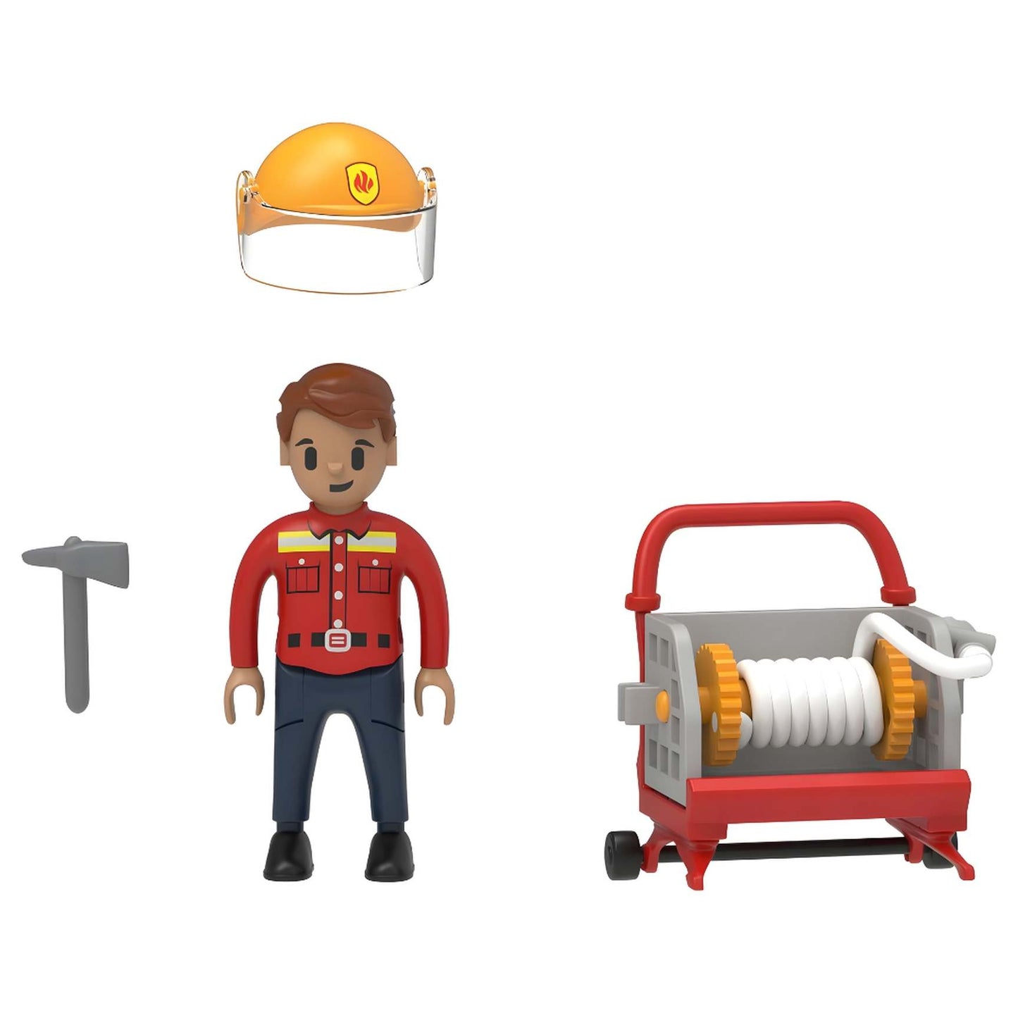 The item shown is the Playtive Firefighter with Water Trolley (Feuerwehrmann mit Löschwagen)