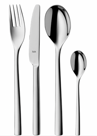 Silit "Trend" 30-Piece Cutlery Set Made From Polished Stainless Steel.