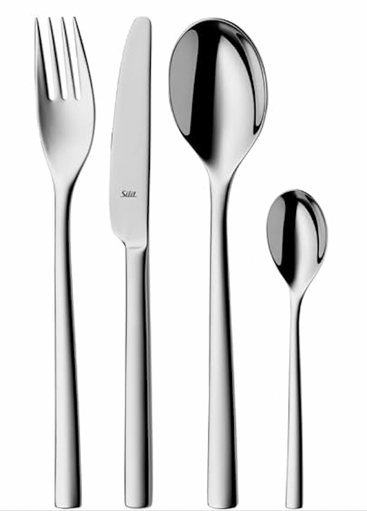 Silit "Trend" 30-Piece Cutlery Set Made From Polished Stainless Steel.
