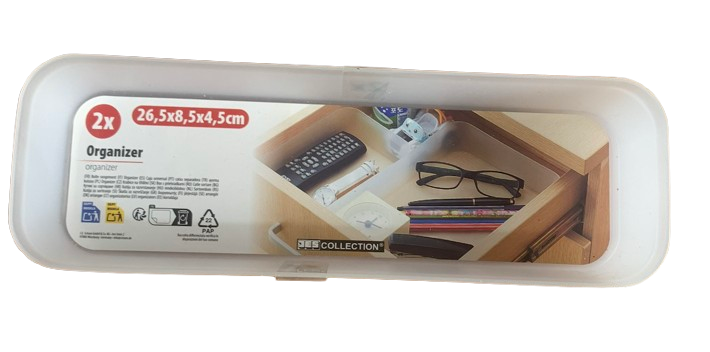 Office Rectangular JES Collection Plastic Drawer Organizer